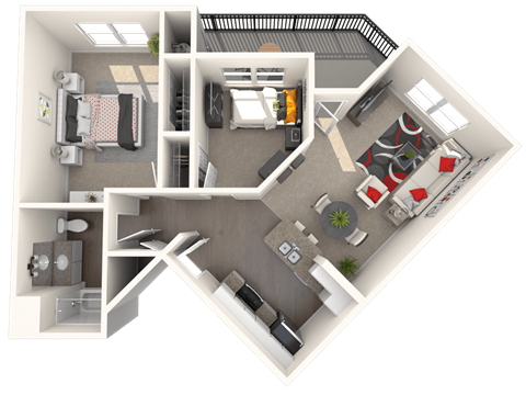 Villa Floor Plan at 55+ FountainGlen Temecula, Temecula, 92591